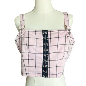 Hot Topic Plaid Crop Top